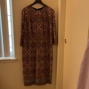 Bohemian Floral Long Sleeve Dress